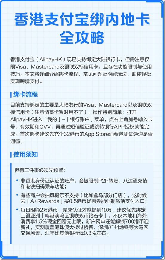 香港支付寶綁內地卡全攻略01